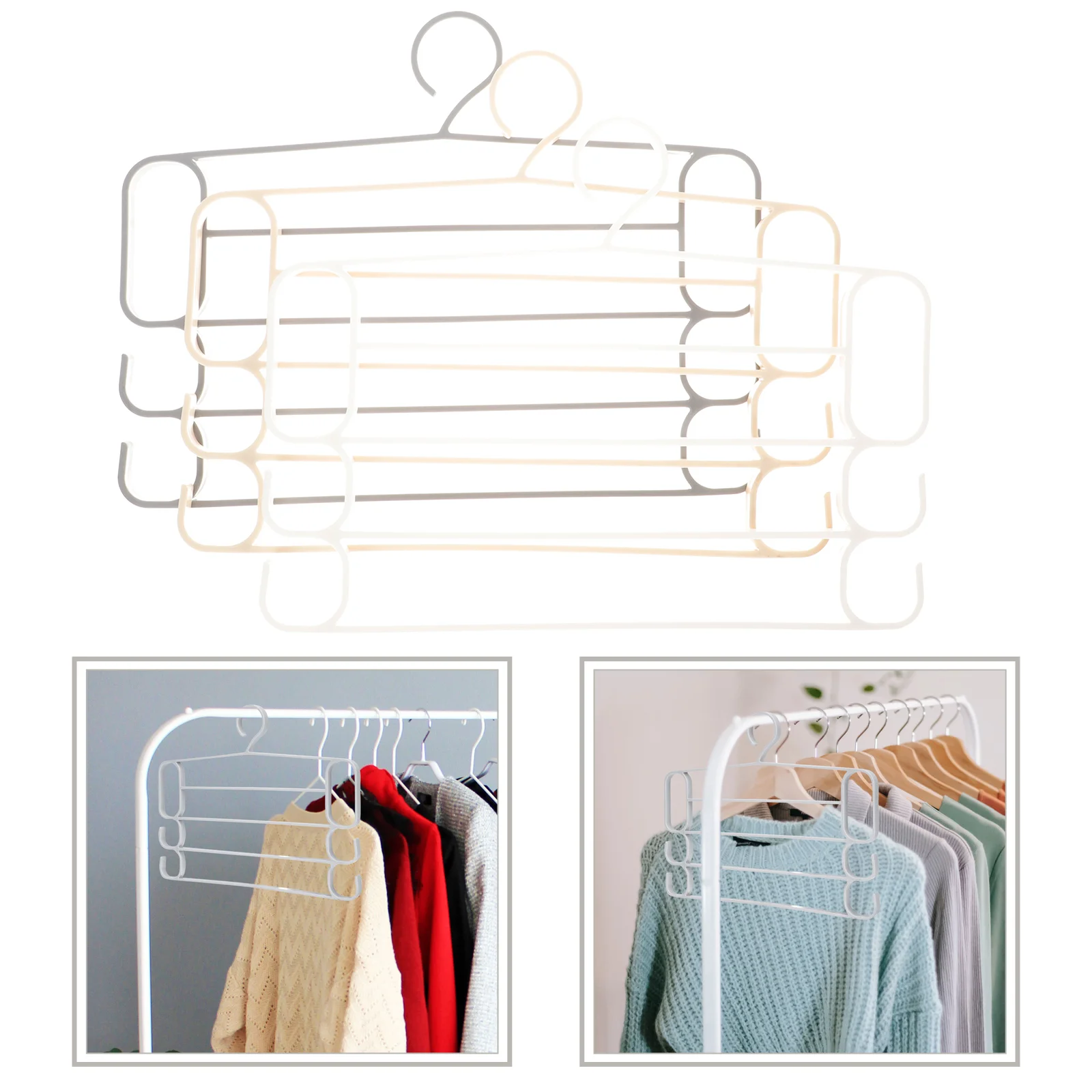 3PCS Multi-layer Multifunction Wardrobe Space Saving Closet Trousers Hanger Ties Hangers Jeans Hangers
3PCS Multi-layer Multifunction Wardrobe Space Saving Closet Trousers Hanger Ties Hangers Jeans Hangers