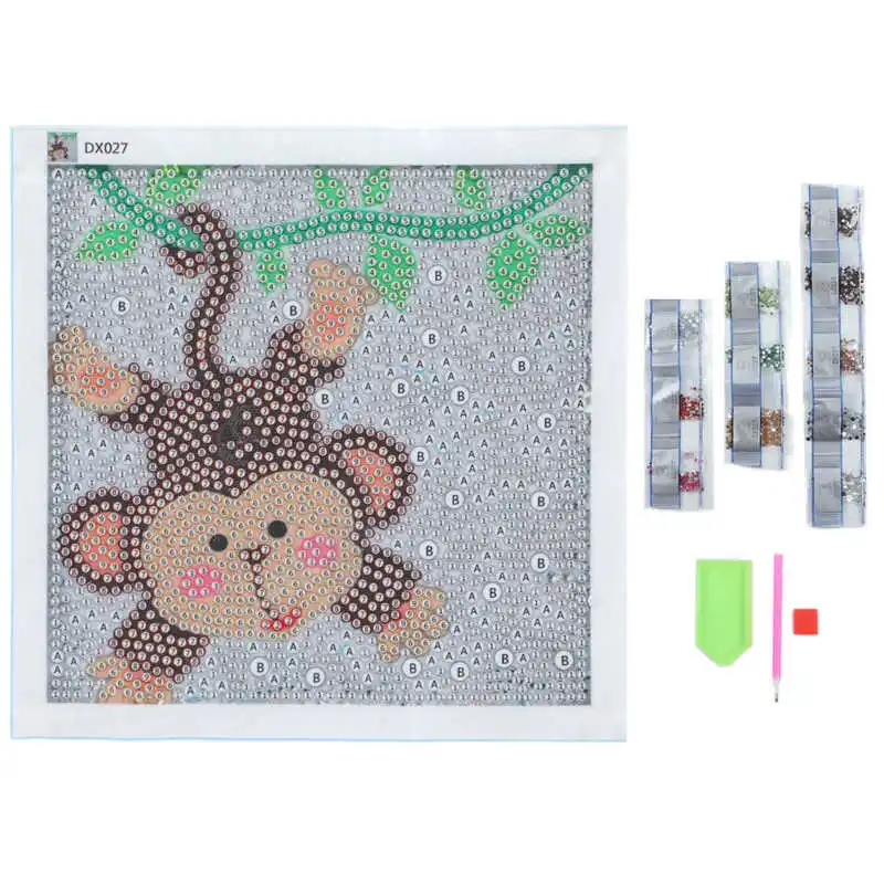 Rhinestone Painting Kit Cartoon Cute Monkey Pattern Rhinestone Art for Home Decoration for Gift
Rhinestone Painting Kit Cartoon Cute Monkey Pattern Rhinestone Art for Home Decoration for Gift