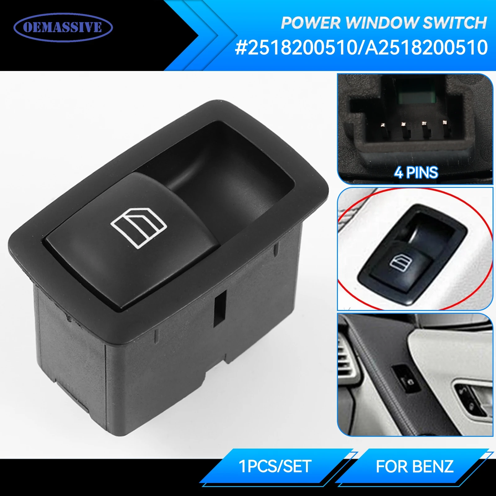 Переключатель электростеклоподъемника для легкового автомобиля Master A2518200510 для Mercedes A B ML GL R Class W251 W169 W245 X164 W164 2518200510
Переключатель электростеклоподъемника для легкового автомобиля Master A2518200510 для Mercedes A B ML GL R Class W251 W169 W245 X164 W164 2518200510