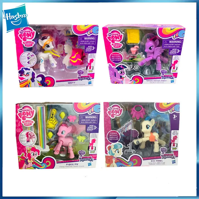

Hasbro My Little Pony Miss Pommel Twilight Sparkle Pinkie Pie Anime Action Figure Collectible Model Active Joint Kids Toy Gift