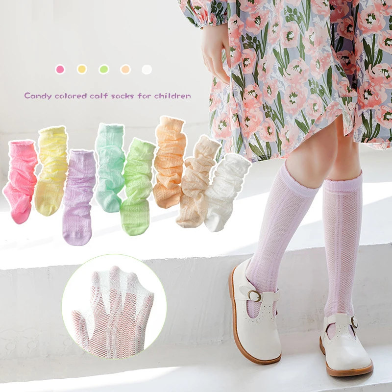 NEW 3-12Y Summner Mesh Thin Socks Spring Baby Girls Candy Color Stockings Children's Calf Knee High Breathable Stockings
NEW 3-12Y Summner Mesh Thin Socks Spring Baby Girls Candy Color Stockings Children's Calf Knee High Breathable Stockings