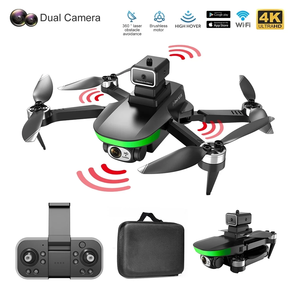 S5S Mini RC Drone 4K Dual Camera HD Wifi Fpv Obstacle Avoidance Optical Flow Positioning Brushless Foldable Quadcopter Toys Gift
S5S Mini RC Drone 4K Dual Camera HD Wifi Fpv Obstacle Avoidance Optical Flow Positioning Brushless Foldable Quadcopter Toys Gift