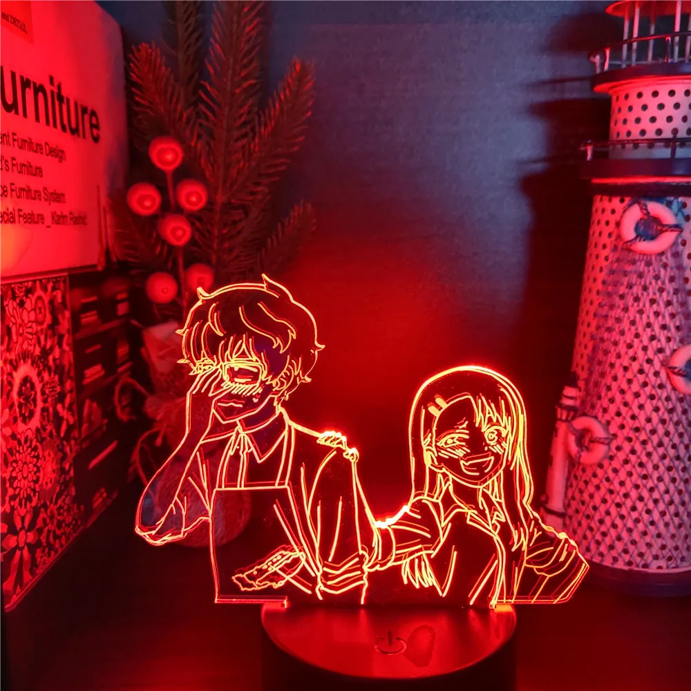 Mange Figure 3D Night Ligh Don't Toy With Me, Miss Nagatoro Nagatoro Bully Senpai Anime LED Lamp Home Decoration Lighting Lampe
Mange Figure 3D Night Ligh Don't Toy With Me, Miss Nagatoro Nagatoro Bully Senpai Anime LED Lamp Home Decoration Lighting Lampe