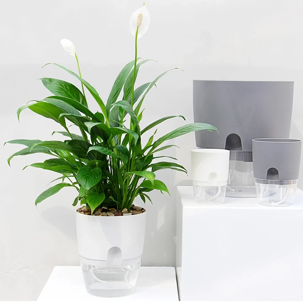 Watering Planter Handmade 2 Layer Self Watering Plant Flower Pot With Water Container Round Flowerpot Home Garden Decor FU
Watering Planter Handmade 2 Layer Self Watering Plant Flower Pot With Water Container Round Flowerpot Home Garden Decor FU