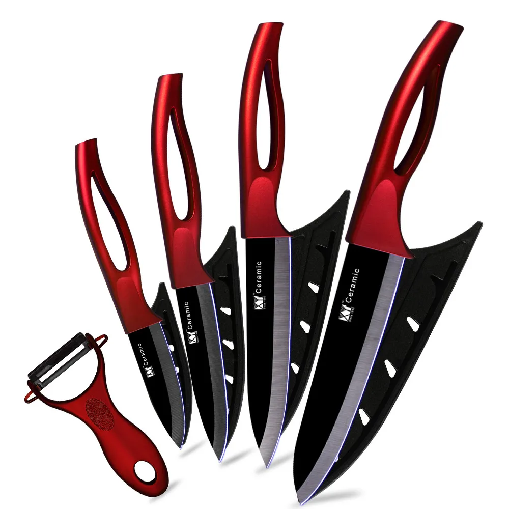

Ceramic Knife Set 3"4"5"6"INCH Sharp Kitchen Utensil Knives Vegetable Slicing Fruit Paring Knife Black Blade Cutter Knife Peeler
