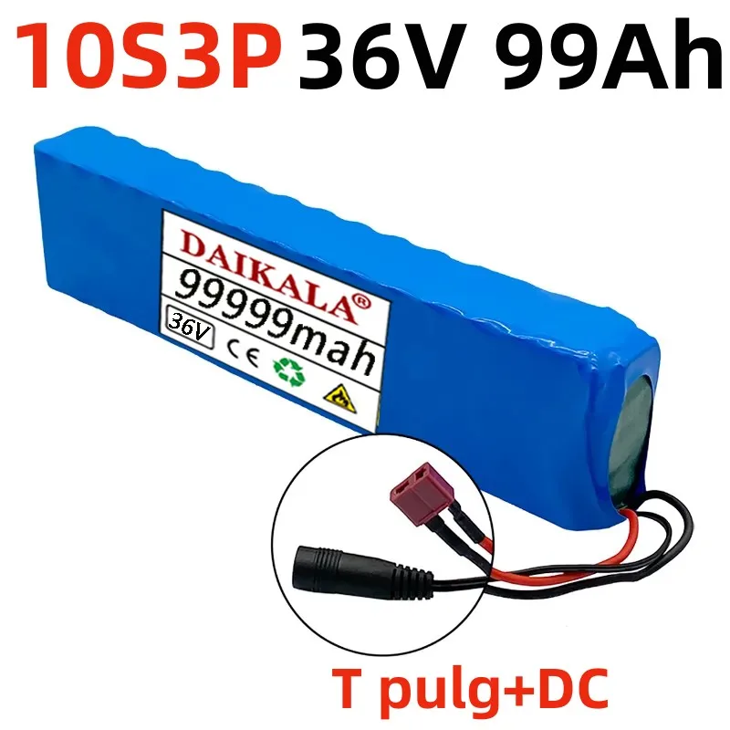 10S3P New 36V 99Ah 18650 Lithium-ion Battery 350W 500W for High-power Electric Scooters, Motorcycles, Scooters, and 42V Chargers
10S3P New 36V 99Ah 18650 Lithium-ion Battery 350W 500W for High-power Electric Scooters, Motorcycles, Scooters, and 42V Chargers