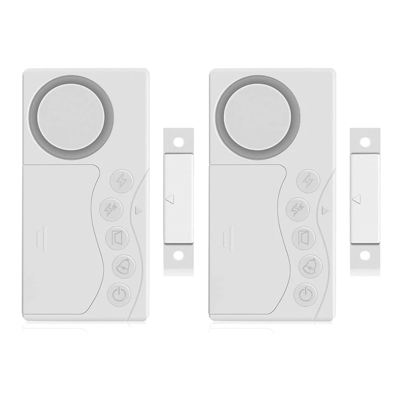 2 Pack Home Security Door Alarm, 4 In 1 Wireless Refrigerator/Window Alarm Doorbell Loud 108DB Alarm, (No Battery)
2 Pack Home Security Door Alarm, 4 In 1 Wireless Refrigerator/Window Alarm Doorbell Loud 108DB Alarm, (No Battery)