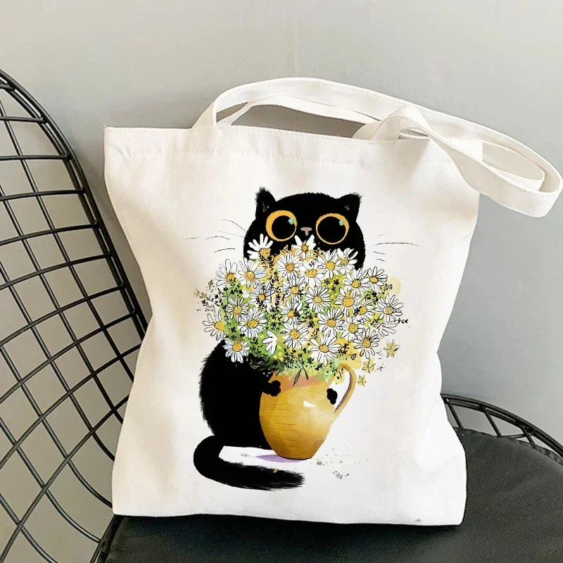 Холщовая Сумка в готическом стиле с цветочным принтом и кошками
Холщовая Сумка в готическом стиле с цветочным принтом и кошками