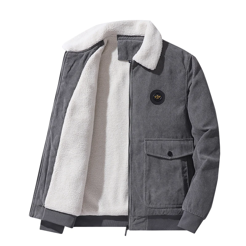 Mens 2022 Winter New Fleece Warm Thick Jackets Men Fashion Fur Collar Corduroy Coat Men Casual Jacket
Mens 2022 Winter New Fleece Warm Thick Jackets Men Fashion Fur Collar Corduroy Coat Men Casual Jacket