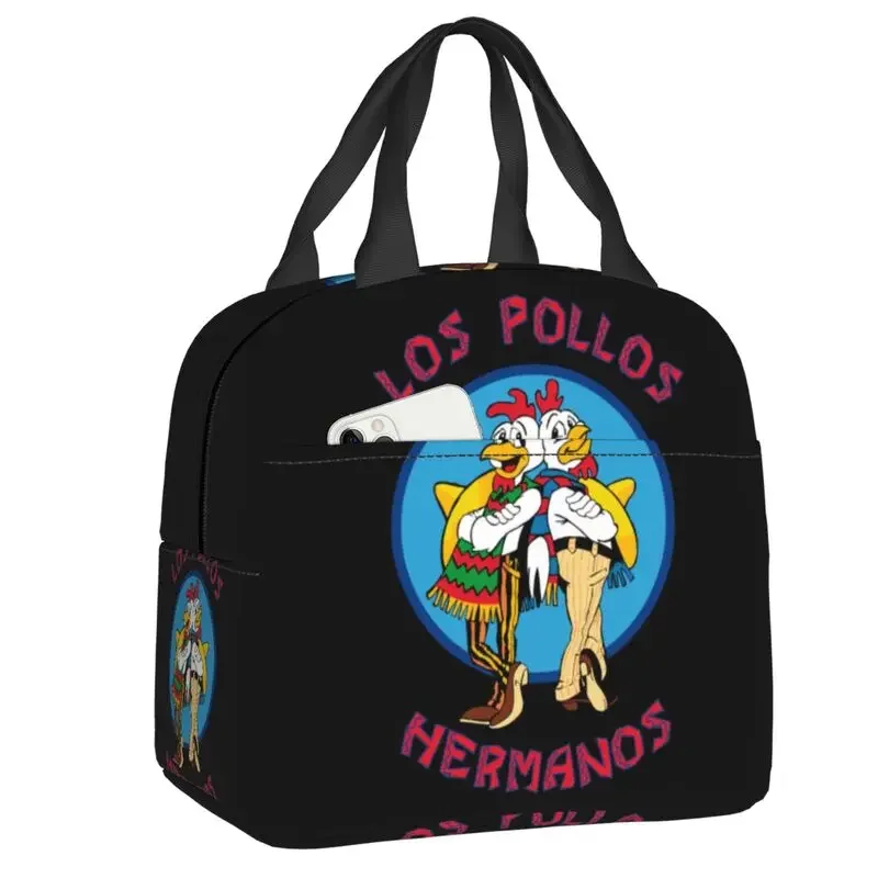 Los Pollos Hermanos, термическая изолированная сумка для обеда во все тяжкие, женский портативный контейнер для обеда для школьного хранения, коробка для еды
Los Pollos Hermanos, термическая изолированная сумка для обеда во все тяжкие, женский портативный контейнер для обеда для школьного хранения, коробка для еды