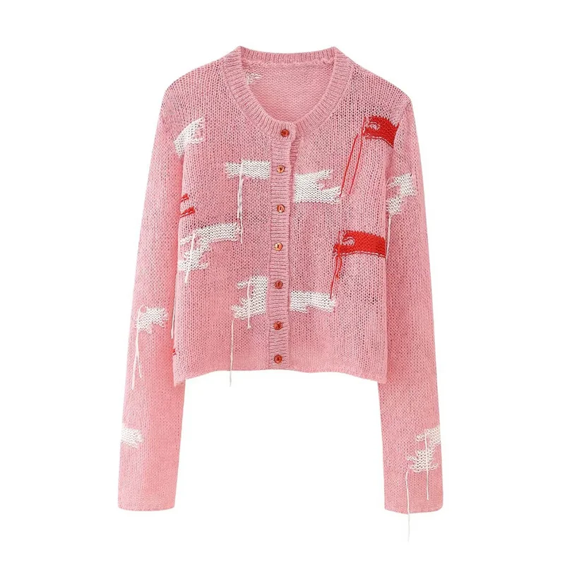 2023 New Women Blended Jacquard Knitted Long Sleeve Coat Autumn&Winter Fashion High Street Elegant Versatile Sweater
2023 New Women Blended Jacquard Knitted Long Sleeve Coat Autumn&Winter Fashion High Street Elegant Versatile Sweater