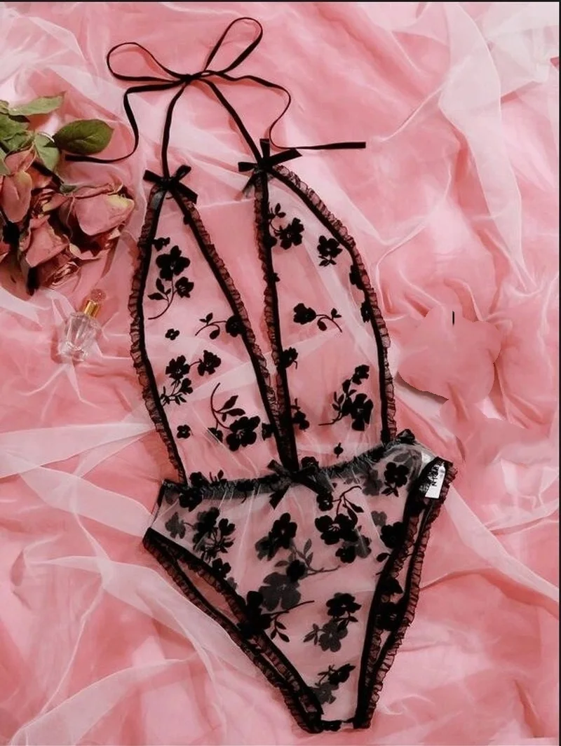 Сексуальное нижнее белье, черное Сетчатое прозрачное боди, слитное нижнее белье с воротником-халтер на шнуровке, Экзотическая одежда для се...
Сексуальное нижнее белье, черное Сетчатое прозрачное боди, слитное нижнее белье с воротником-халтер на шнуровке, Экзотическая одежда для се...