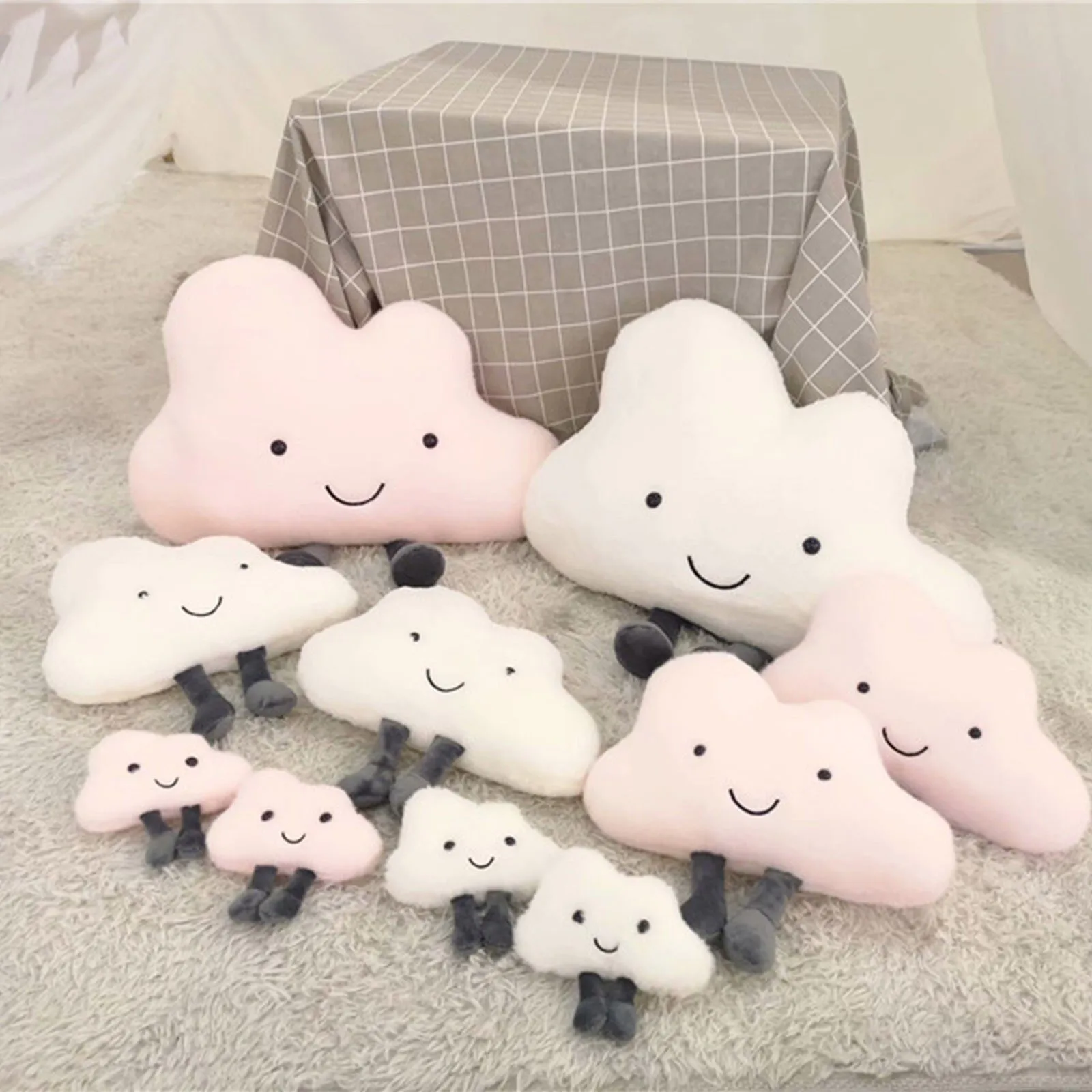 Cute Plush Dolls Soft Kawaii Cartoon Smile Cloud Stuffed Plush Toy White Cloud Doll Bed Pillow Kid Birthday Gift Home Decoration
Cute Plush Dolls Soft Kawaii Cartoon Smile Cloud Stuffed Plush Toy White Cloud Doll Bed Pillow Kid Birthday Gift Home Decoration