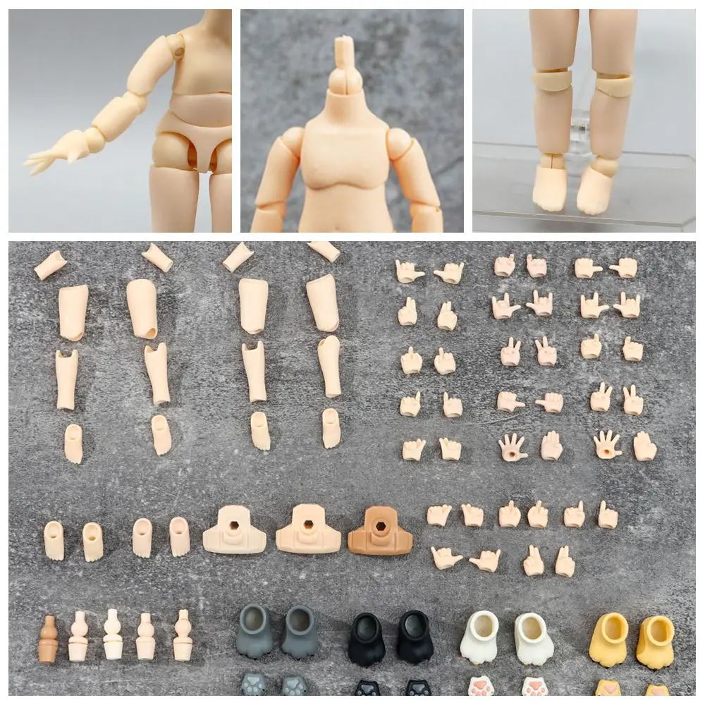 New 11cm Doll Body Parts YMY Body For BJD Doll For Obitsu11 GSC Hand ob11 1/12BJD Doll Body Moveable Joint Doll Toy Hand Group
New 11cm Doll Body Parts YMY Body For BJD Doll For Obitsu11 GSC Hand ob11 1/12BJD Doll Body Moveable Joint Doll Toy Hand Group