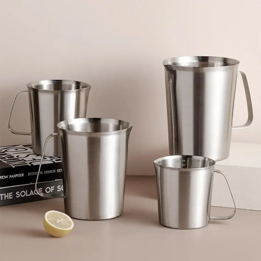Measuring Cup Rustproof Large Capacity Stainless Steel Latte Art Milk Measuring Jug for Baking
Measuring Cup Rustproof Large Capacity Stainless Steel Latte Art Milk Measuring Jug for Baking