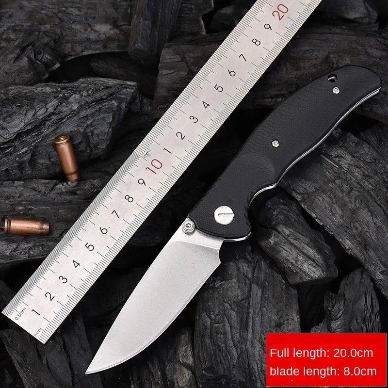Outdoor Knives D2 Steel Knife a Folding Knife Self-Defense Small Knife Bearing Folding Knife Wilderness Survival
Outdoor Knives D2 Steel Knife a Folding Knife Self-Defense Small Knife Bearing Folding Knife Wilderness Survival