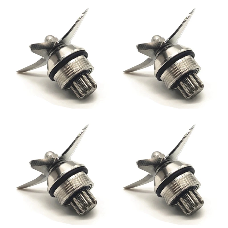 4X Blender Blade Stainless Steel 4-Leaf Wet Blade Assembly Spare Parts Fit For Vitamix Ice 
4X Blender Blade Stainless Steel 4-Leaf Wet Blade Assembly Spare Parts Fit For Vitamix Ice