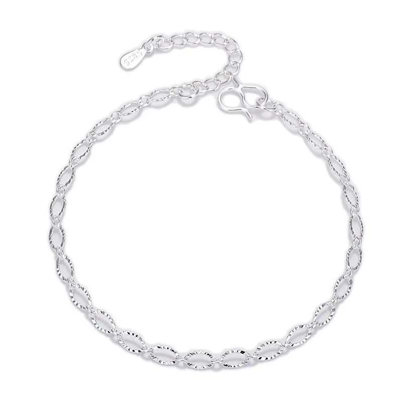 Fashion 925 Stamp Silver Color Bracelet Womens Romantic Simple Hollow Round Link Charms Couple Chain Bangle Wedding Jewelry
Fashion 925 Stamp Silver Color Bracelet Womens Romantic Simple Hollow Round Link Charms Couple Chain Bangle Wedding Jewelry