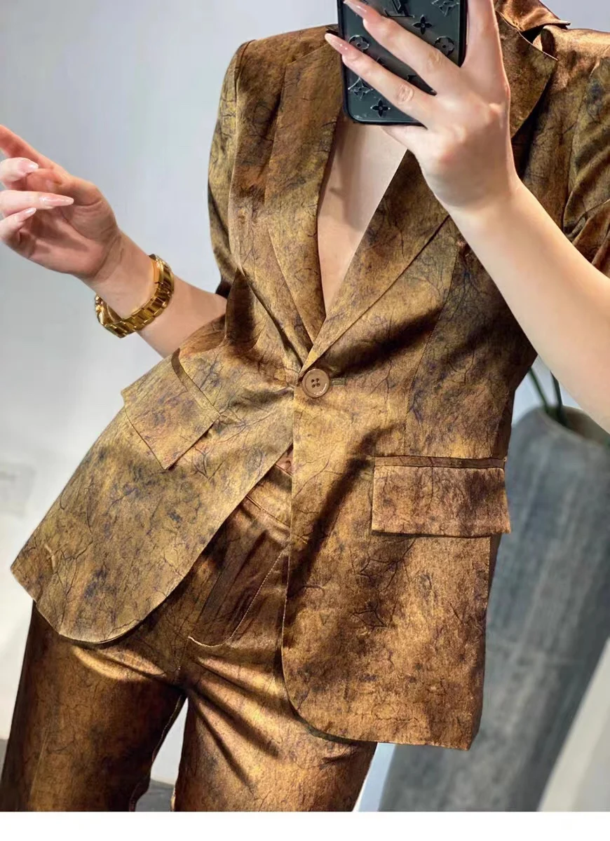 2023 Summer and Autumn New Women's ClothingSuit Collar Long Sleeve Short Suit Coat Single-Breasted Design Loose 0824
2023 Summer and Autumn New Women's ClothingSuit Collar Long Sleeve Short Suit Coat Single-Breasted Design Loose 0824