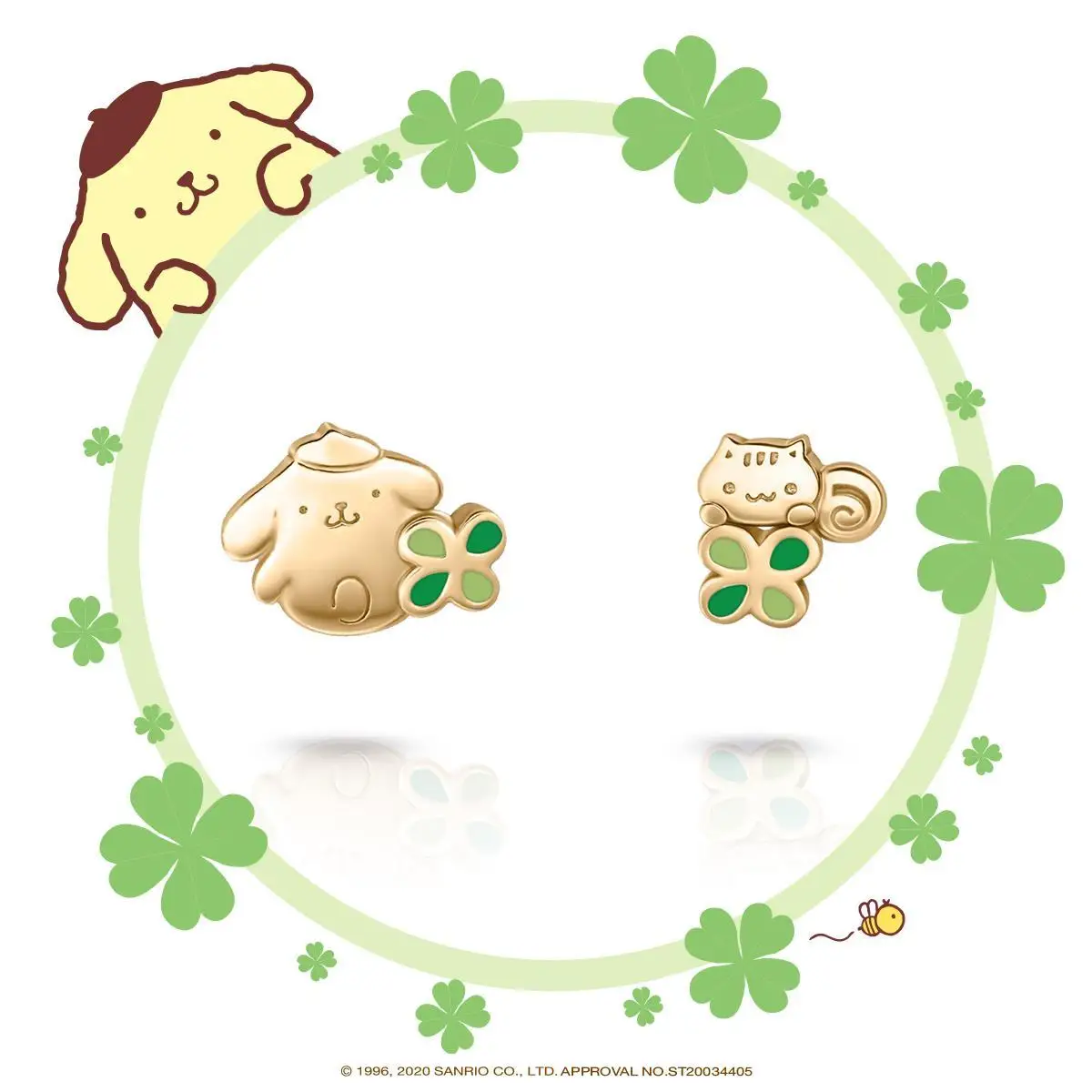 Kawaii Sanrio Stud Earrings Pom pom purin Accessories Cute Beauty Four Leaf Clover Couple Jewelry Earrings Anniversary Gift
Kawaii Sanrio Stud Earrings Pom pom purin Accessories Cute Beauty Four Leaf Clover Couple Jewelry Earrings Anniversary Gift