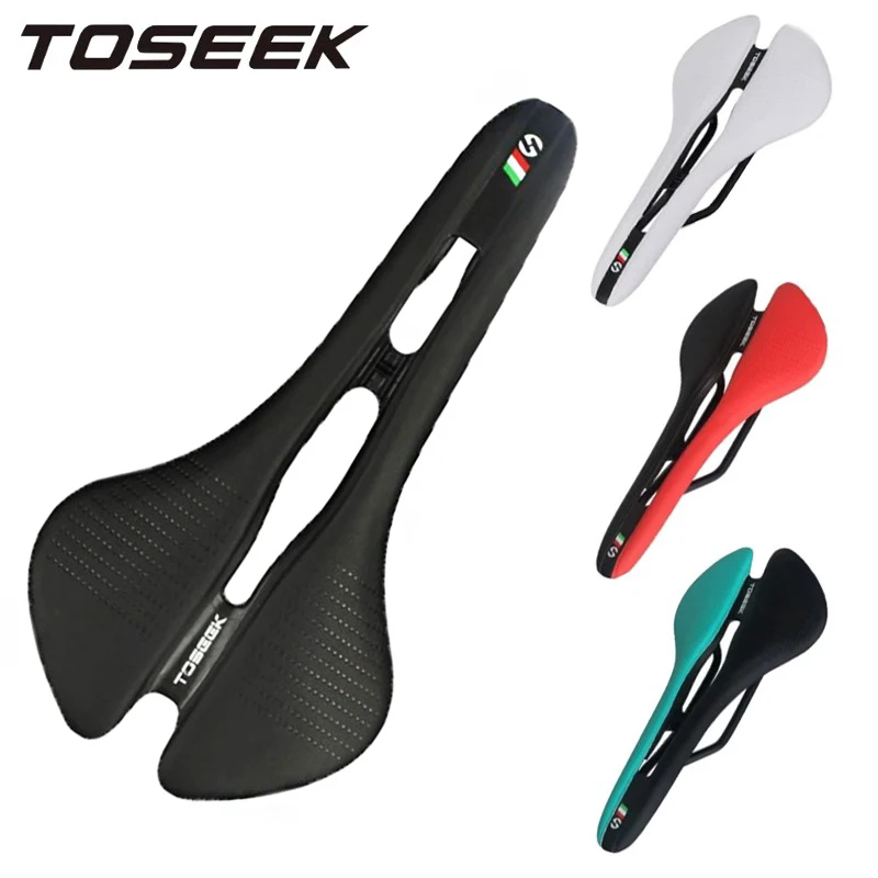 

TOSEEK Bicycle Saddle Racing MTb Road Mountain Bike Seat Hollow Ergonomics Bike Seat Cushion Cycling Saddle Bicycle Accessories