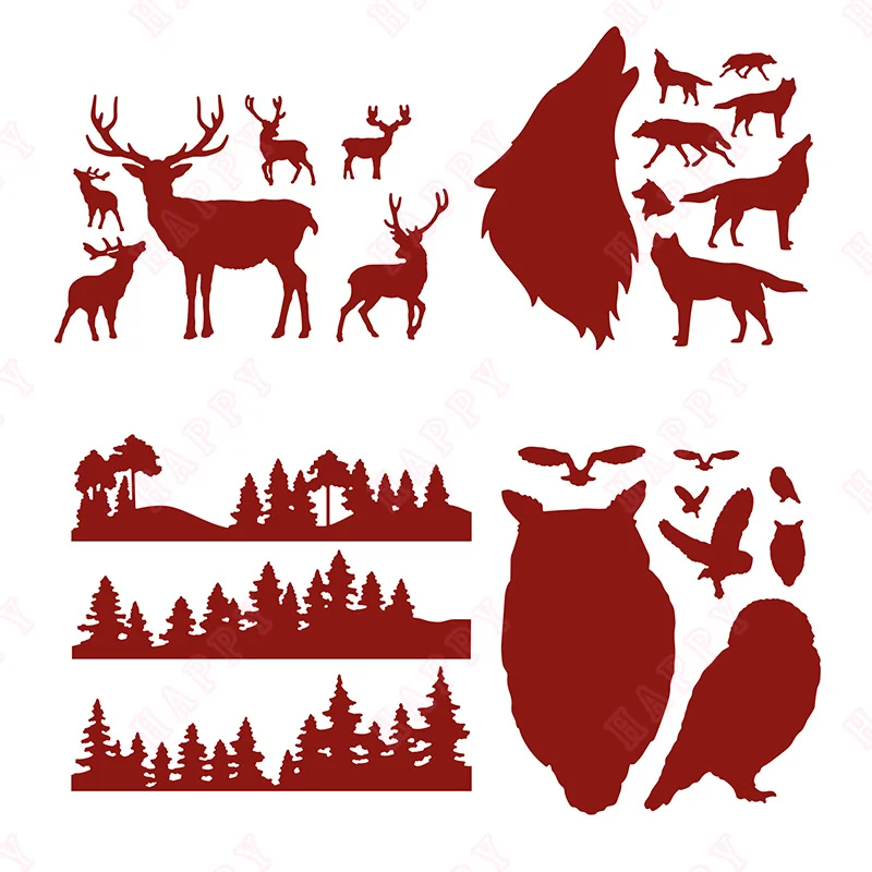 Staghorn Owl Horizon Wolf Silhouette Cutting Die DIY Scrapbook Paper Diary Decoration Card Handmade Embossing New Product 2022
Staghorn Owl Horizon Wolf Silhouette Cutting Die DIY Scrapbook Paper Diary Decoration Card Handmade Embossing New Product 2022