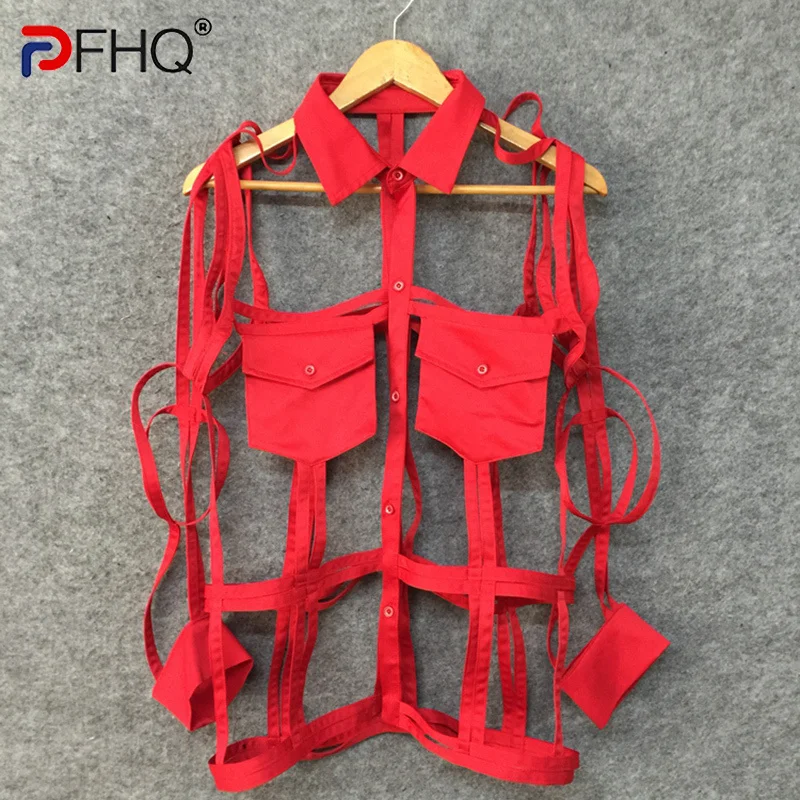 PFHQ Fashion Personality Niche Design Hollow Out Men's Shirts High Quality Trendy 2023 Original See-through Tops Elegant Luxury
PFHQ Fashion Personality Niche Design Hollow Out Men's Shirts High Quality Trendy 2023 Original See-through Tops Elegant Luxury