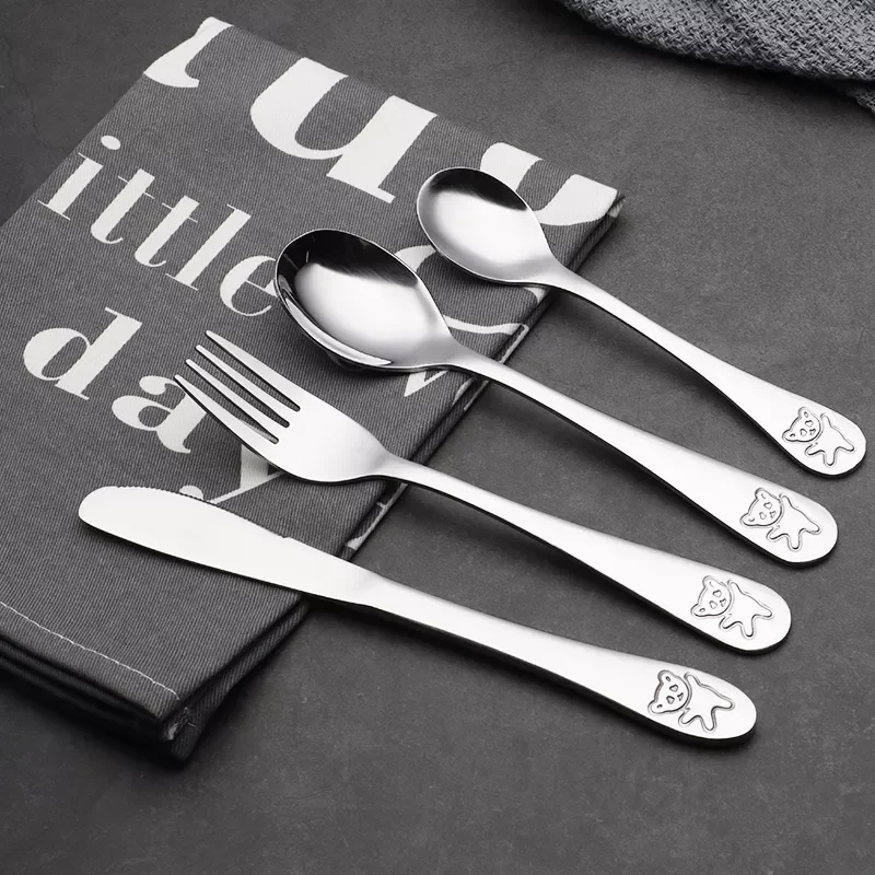 Baby Teaspoon Spoon Food Feeding Fork Knife Utensils Set Stainless Steel Kids Learning Eating Habit Children Tableware
Baby Teaspoon Spoon Food Feeding Fork Knife Utensils Set Stainless Steel Kids Learning Eating Habit Children Tableware