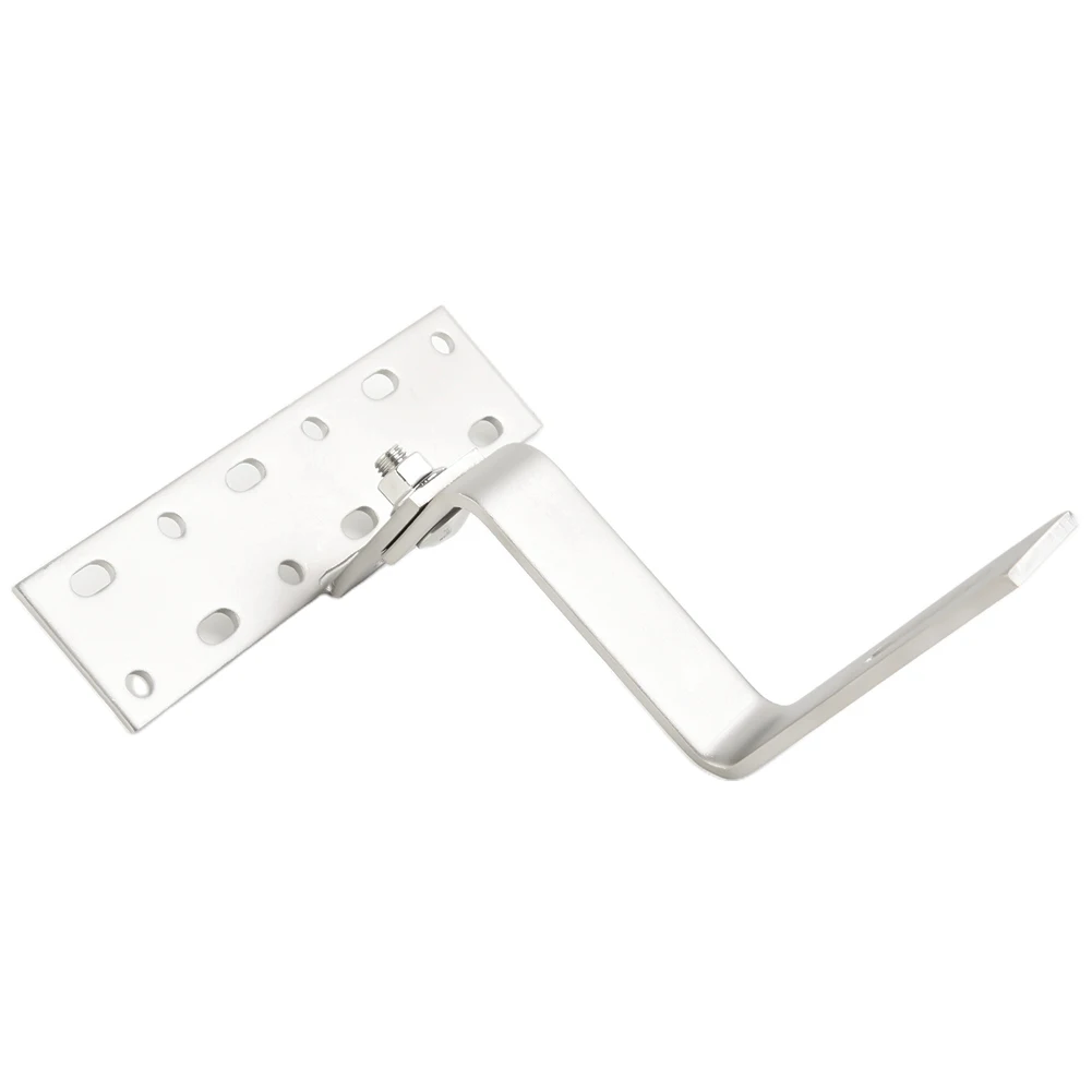 304 Stainless Steel Hook Up Roof Hook Durable High Quality 90 Degrees Vertical Adjustment Guide Rail Accessories
304 Stainless Steel Hook Up Roof Hook Durable High Quality 90 Degrees Vertical Adjustment Guide Rail Accessories