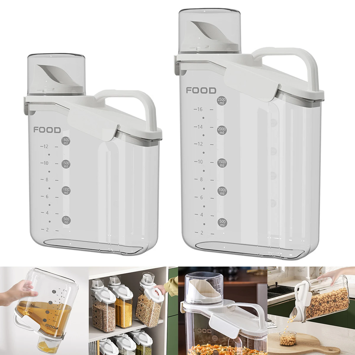 Кухонный влагостойкий герметичный контейнер для хранения пищевых продуктов с защитой от насекомых, мерный стакан, контейнер для риса, конт...
Кухонный влагостойкий герметичный контейнер для хранения пищевых продуктов с защитой от насекомых, мерный стакан, контейнер для риса, конт...