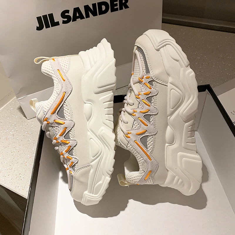 XIXIYIPIN Fashion Casual Women White Chunky Sneakers Lace-up Skateboard Summer Sports Walking Vulcanized Flats Platform Shoes
XIXIYIPIN Fashion Casual Women White Chunky Sneakers Lace-up Skateboard Summer Sports Walking Vulcanized Flats Platform Shoes