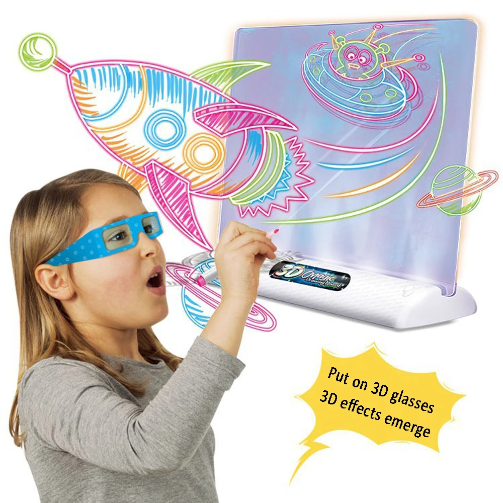 Fun Drawing Board Luminous Board for Kids Glowing Magic Graffiti Painting Board Doodle Pad
Fun Drawing Board Luminous Board for Kids Glowing Magic Graffiti Painting Board Doodle Pad