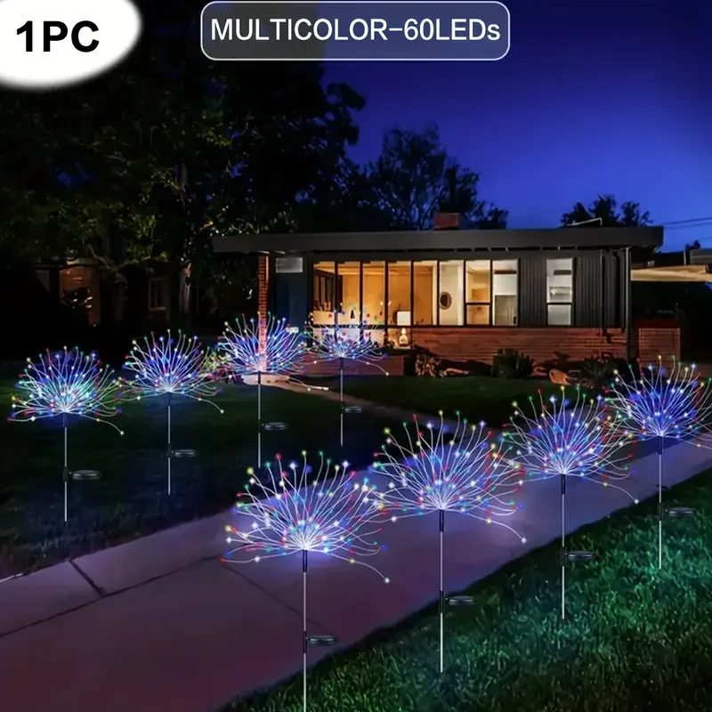 HOMEFISH Солнечные светильники садовые 60LED разноцветные
HOMEFISH Солнечные светильники садовые 60LED разноцветные