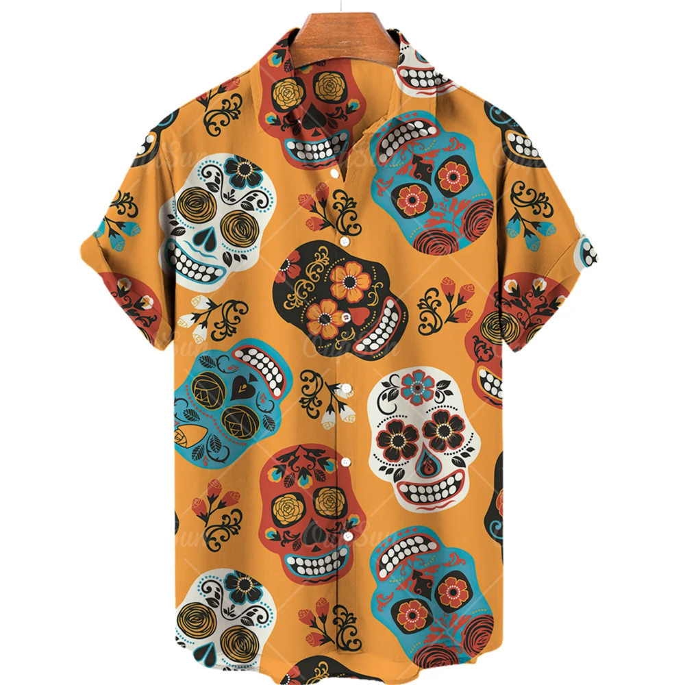 3D Skull Printed Shirts For Men Men's Women's Hawaiian Shirt Short Sleeve Top Oversized Vintage Casual Breathable Shirt Camisa
3D Skull Printed Shirts For Men Men's Women's Hawaiian Shirt Short Sleeve Top Oversized Vintage Casual Breathable Shirt Camisa