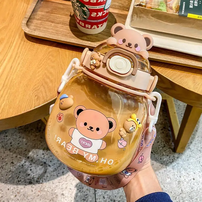 1.3 Liter Bear Water Bottle With Straw For Girl Kid Outdoor Cute Drinking Kettle Kawaii Sport Cup Tumbler Large Capacity Mug
1.3 Liter Bear Water Bottle With Straw For Girl Kid Outdoor Cute Drinking Kettle Kawaii Sport Cup Tumbler Large Capacity Mug