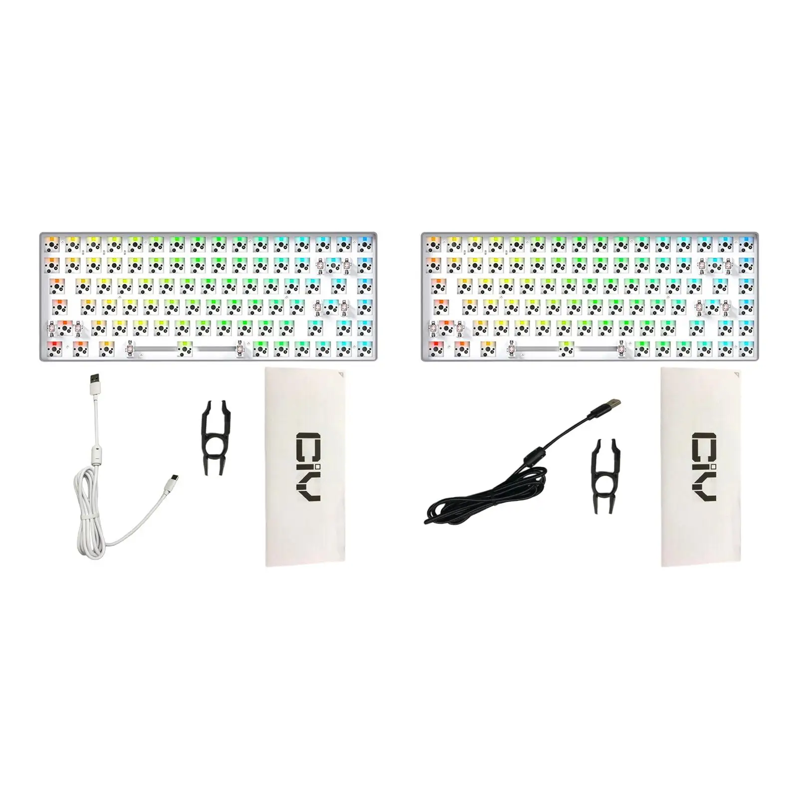 Ciy84 Modular Mechanical Keyboard Hot Swap 3Pin/5Pin Software Supported 16.8 Million Color RGB Lights DIY Kit Individual Users
Ciy84 Modular Mechanical Keyboard Hot Swap 3Pin/5Pin Software Supported 16.8 Million Color RGB Lights DIY Kit Individual Users