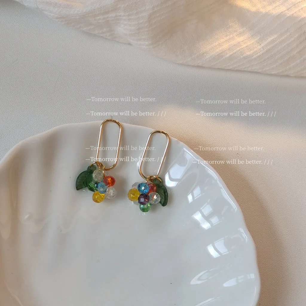 Vintage Bead Earrings Dangle For Women Candy Color Geometric Crystals Pendant Wedding Gift Handmade Creative Jewelry Wholesale
Vintage Bead Earrings Dangle For Women Candy Color Geometric Crystals Pendant Wedding Gift Handmade Creative Jewelry Wholesale