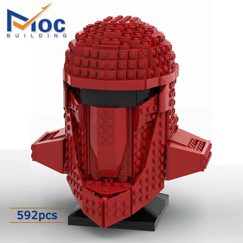

MOC Space Destroyer Model Building Blocks Starry Sky Imperial Royal Guard Helmet Children's Toys Educational Toy Gift