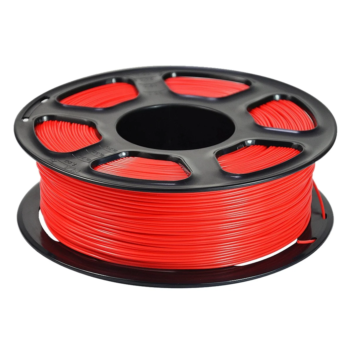 

PLA 3D Printer Filament, Neatly Wound PLA Filament 1.75mm Fit Most FDM 3D Printers,1KG Spool PLA Filament Red