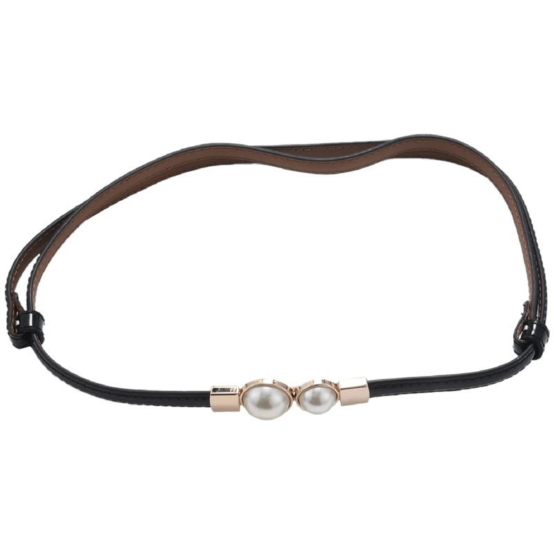 Пояс женский с жемчужной пряжкой, модный эластичный пояс, декоративный пояс 
Пояс женский с жемчужной пряжкой, модный эластичный пояс, декоративный пояс