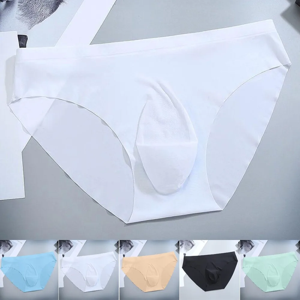 Men's Sports Breathable Ice Silk Underwear Thin Sexy Low Waist Tight Seamless Briefs Ultra-thin Underpants
Men's Sports Breathable Ice Silk Underwear Thin Sexy Low Waist Tight Seamless Briefs Ultra-thin Underpants