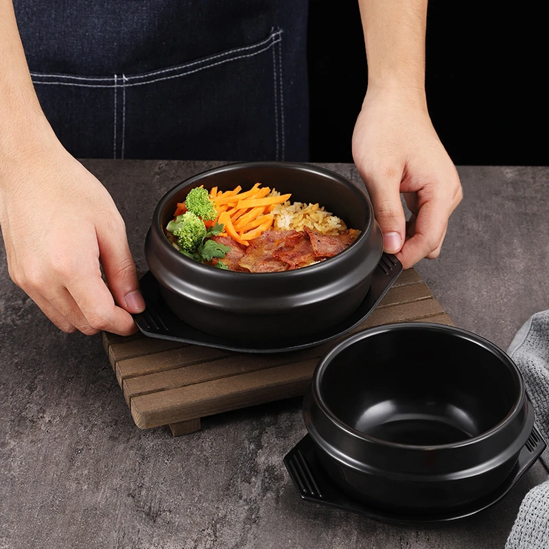 

Кастрюля из смешанного риса для корейской кухни, кастрюля для высокотемпературного горшка для риса, посуда, кастрюли для приготовления супа, корейский каменный горшок