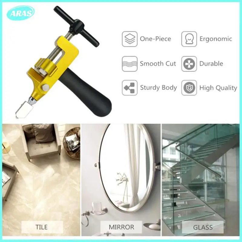 2 In 1 Integrated Tile Cutter High-Strength Handheld Glass Cutter Easy Glide Alloy Bottle Cutter For Tile Glass Mirror Cutting
2 In 1 Integrated Tile Cutter High-Strength Handheld Glass Cutter Easy Glide Alloy Bottle Cutter For Tile Glass Mirror Cutting