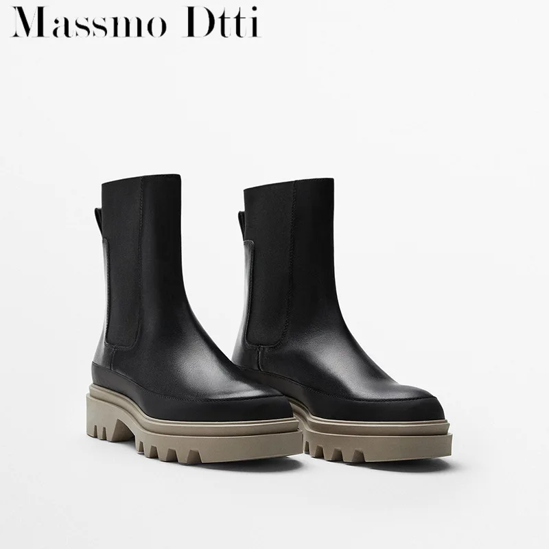 2022 New Fashion Women Genuine Leather England Style Thick Sole Round Head Martin Boots Simple Casual Shoes Female
2022 New Fashion Women Genuine Leather England Style Thick Sole Round Head Martin Boots Simple Casual Shoes Female