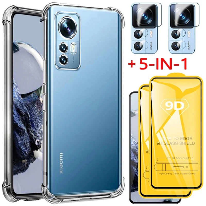 5-in-1, glass + silicone case for mi 12t pro soft clear shockproof phone cases mi12t xiaomi 12 t pro cover xiaomi 12t case
5-in-1, glass + silicone case for mi 12t pro soft clear shockproof phone cases mi12t xiaomi 12 t pro cover xiaomi 12t case