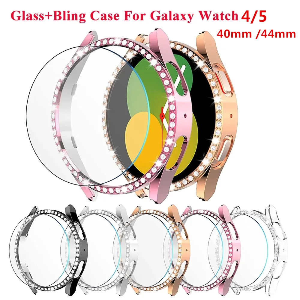 Bling Case and Screen Protector for Samsung Galaxy Watch 5 40mm 44mm PC Diamond Bumper Cover Waterproof Watch 4 Case 40 44mm
Bling Case and Screen Protector for Samsung Galaxy Watch 5 40mm 44mm PC Diamond Bumper Cover Waterproof Watch 4 Case 40 44mm