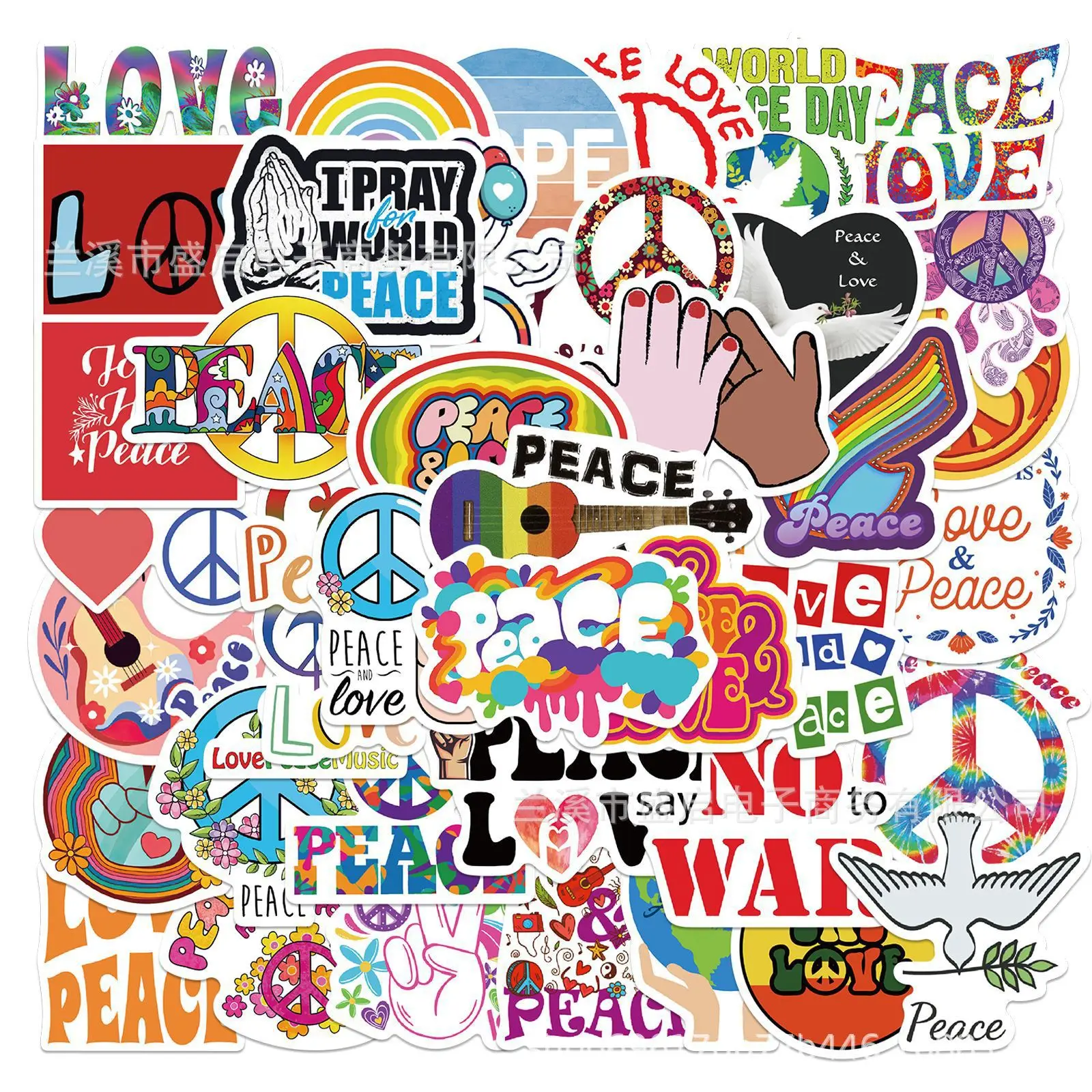 50pcs World Peace Love&peace Graffiti Stickers Luggage Computer Cup Decoration Waterproof Stickers
50pcs World Peace Love&peace Graffiti Stickers Luggage Computer Cup Decoration Waterproof Stickers