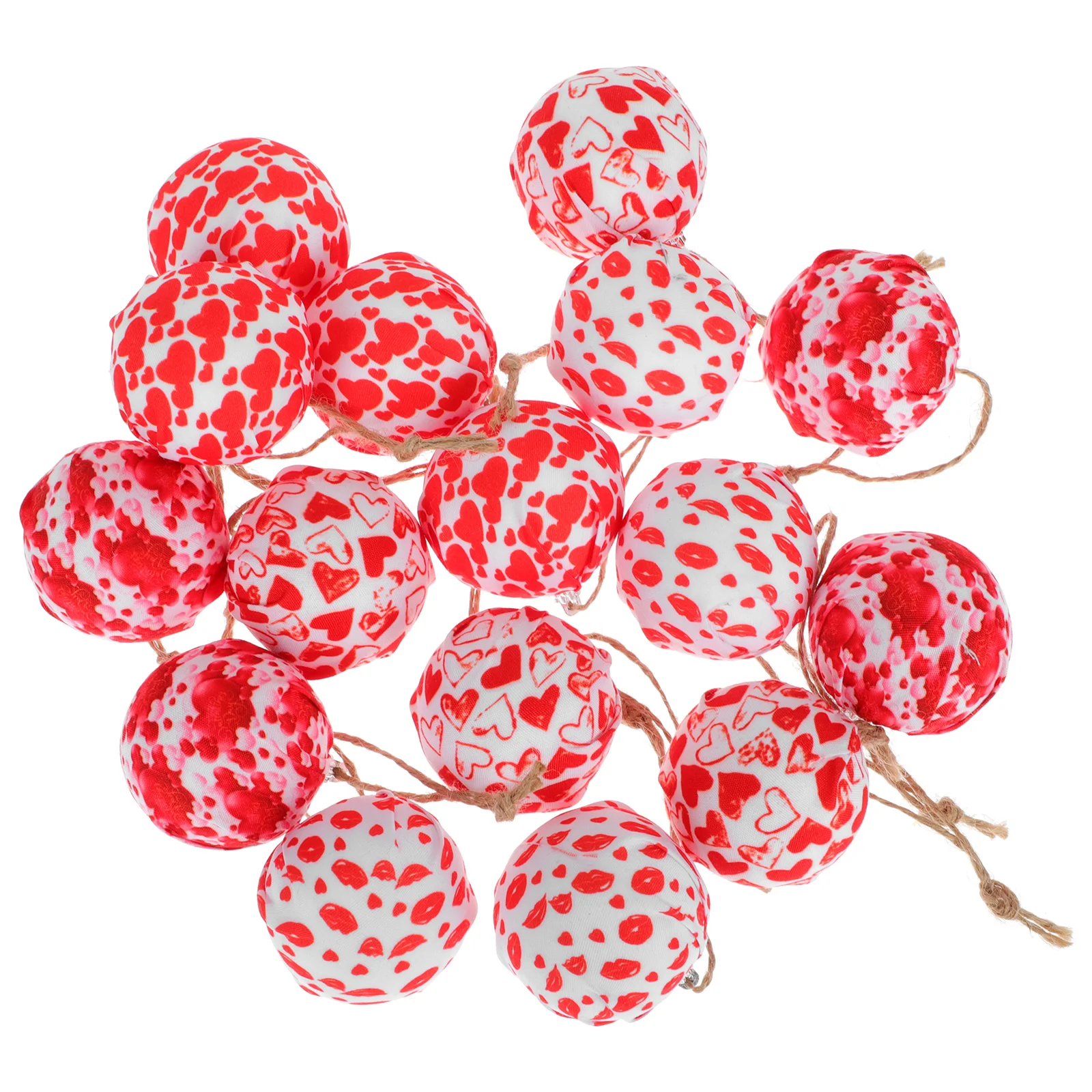 16pcs Decorative Heart Pattern Decors DIY Pendants Hanging Adornments 
16pcs Decorative Heart Pattern Decors DIY Pendants Hanging Adornments