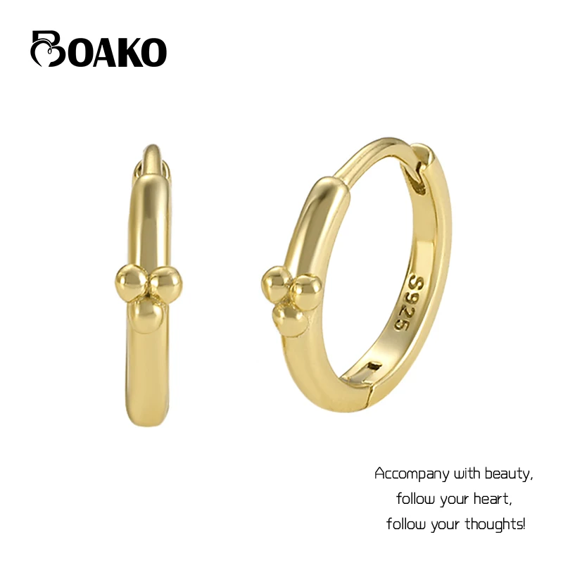 Женские Треугольные Серьги-кольца BOAKO S925 из стерлингового серебра 18 карат с золотым шариком, подарки для девочек, серьги Huggie, Изящные Ювелир...
Женские Треугольные Серьги-кольца BOAKO S925 из стерлингового серебра 18 карат с золотым шариком, подарки для девочек, серьги Huggie, Изящные Ювелир...