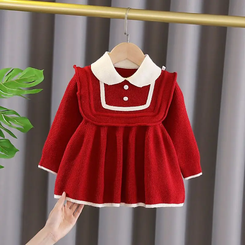 Girls' Dress 2023 Autumn/Winter New Knitted Princess Dress Baby First Year Dress Women
Girls' Dress 2023 Autumn/Winter New Knitted Princess Dress Baby First Year Dress Women